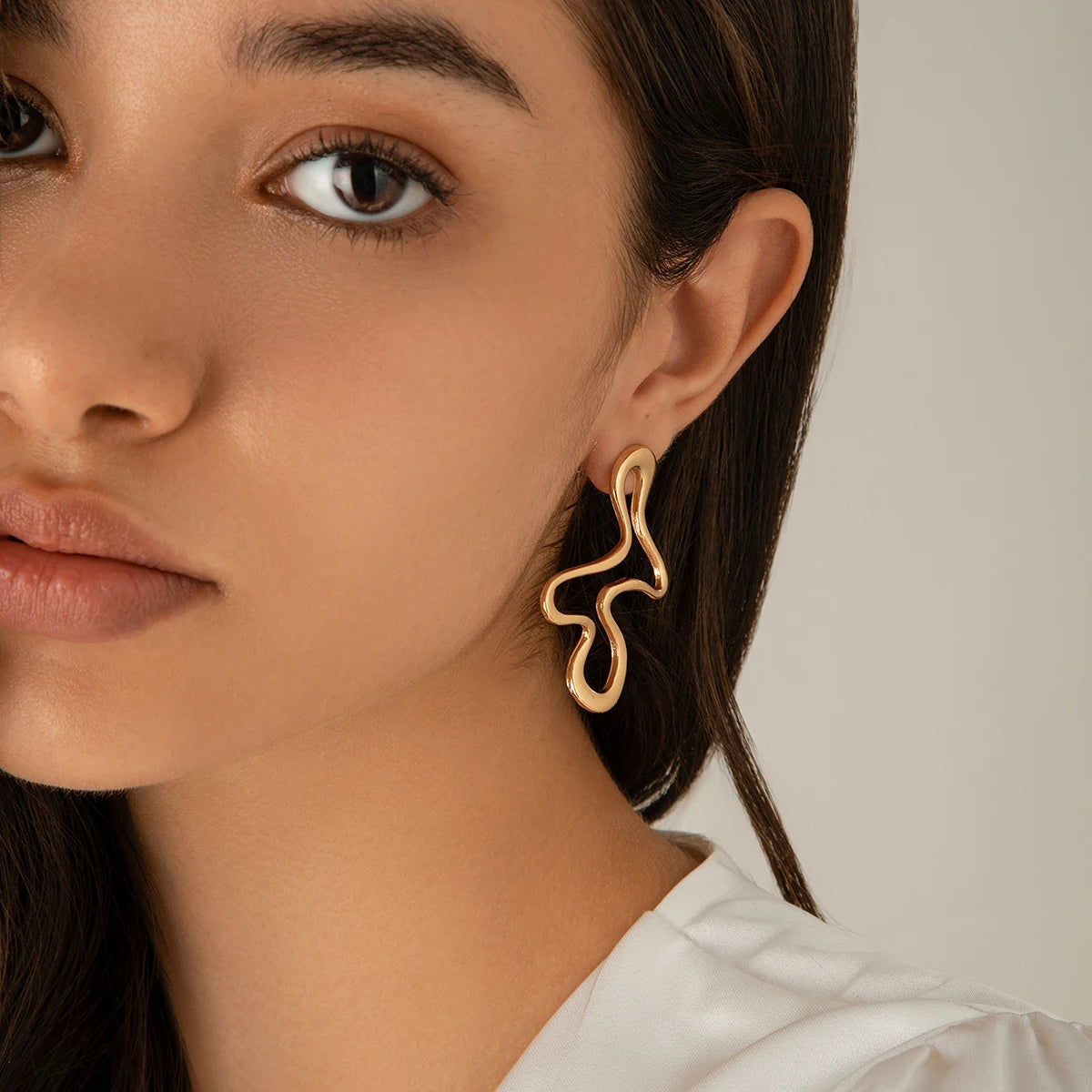 Irregular Hoop Earrings
