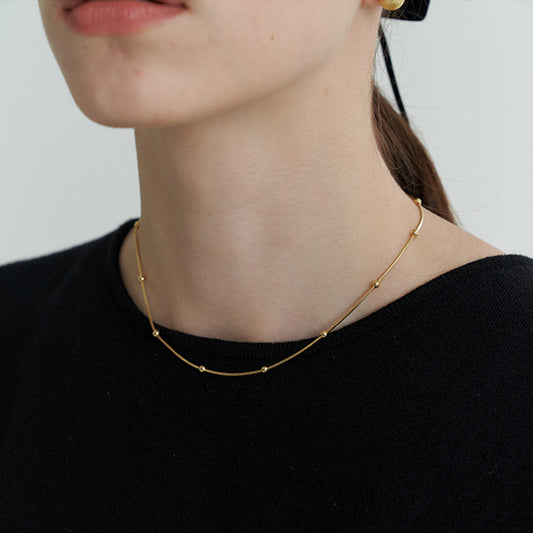 Sterling Silver Ball Chain Necklace