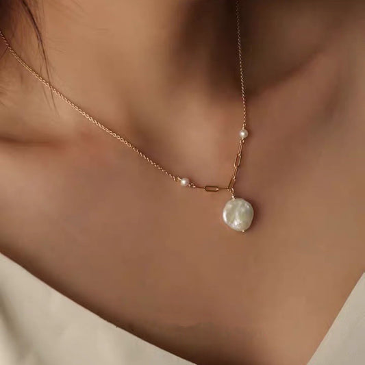 Natural Baroque Pearl Necklace - Forge & Form