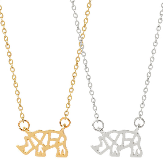 Rhino Pendant Necklace
