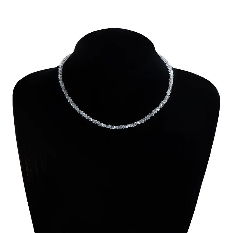 Crystal Irregular Beaded Choker