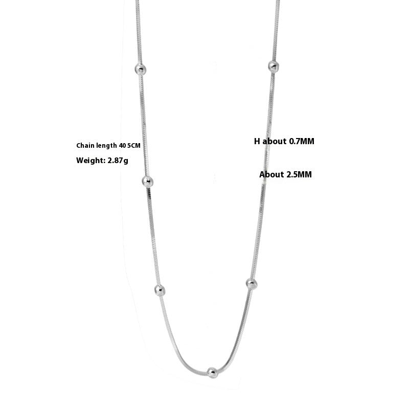 Sterling Silver Ball Chain Necklace