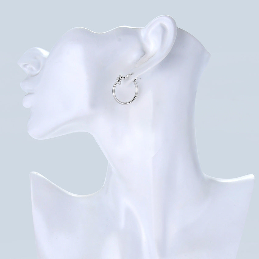 Knotted Hoop Earrings
