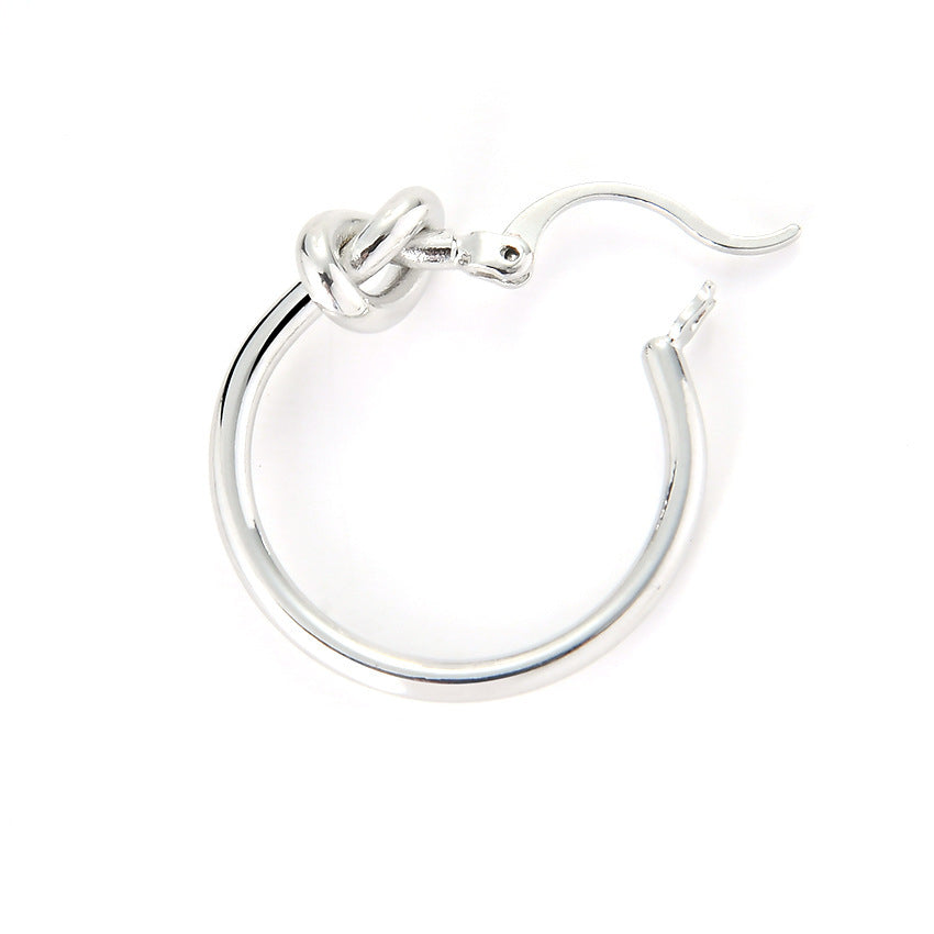 Knotted Hoop Earrings