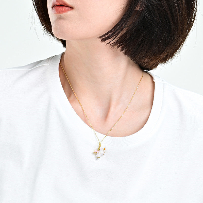 Sterling Silver Pegasus Necklace - Forge & Form