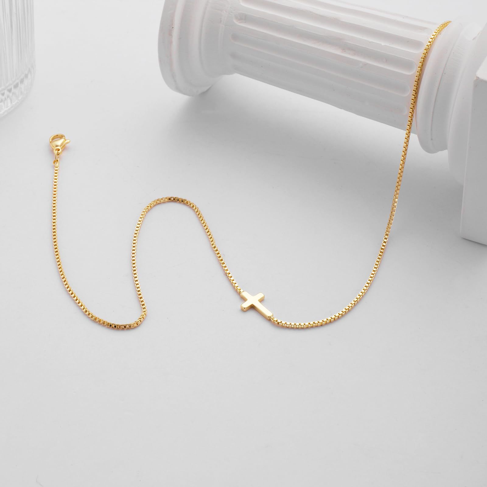 Dainty Cross Necklace - Forge & Form