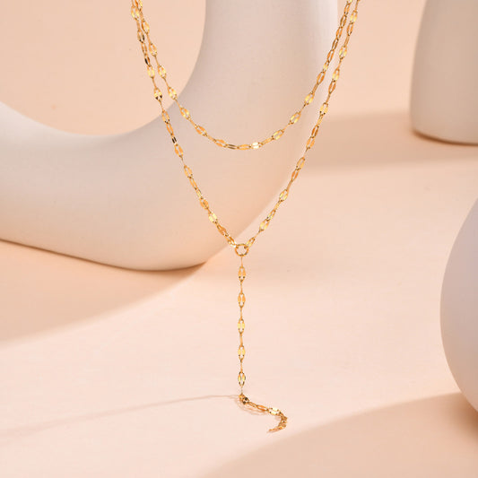 Retro Double Layer Lariat