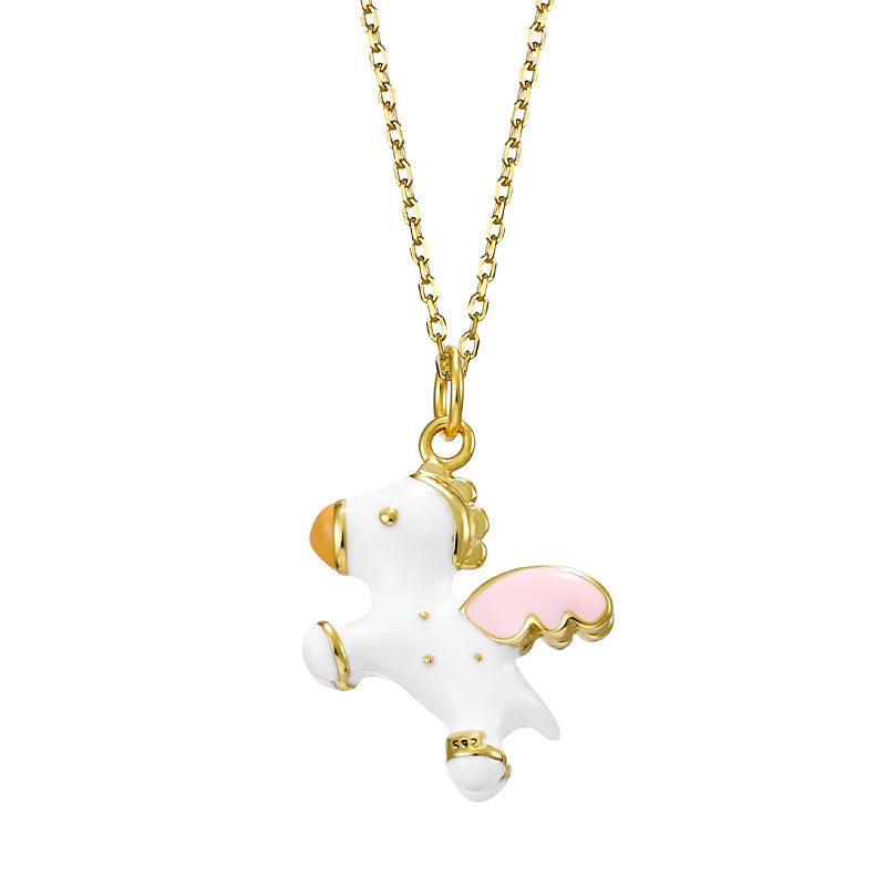Sterling Silver Pegasus Necklace - Forge & Form