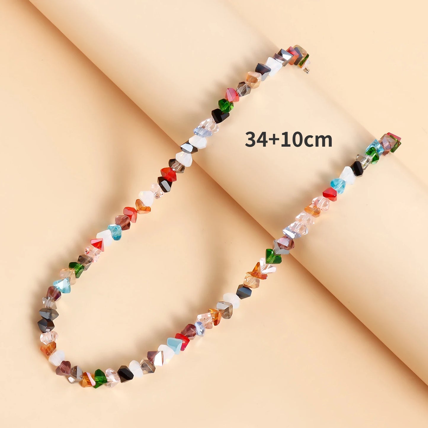 Crystal Irregular Beaded Choker