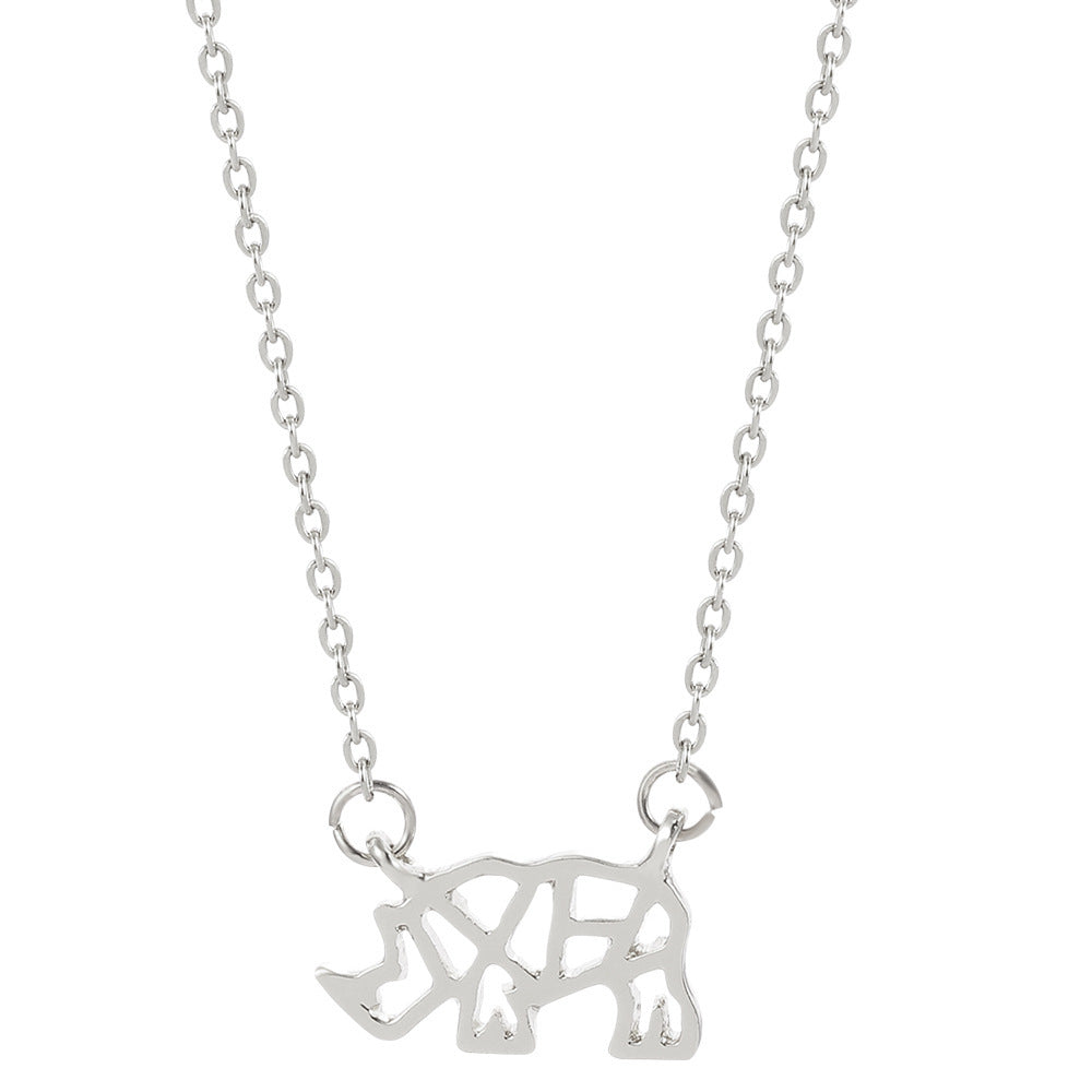 Rhino Pendant Necklace