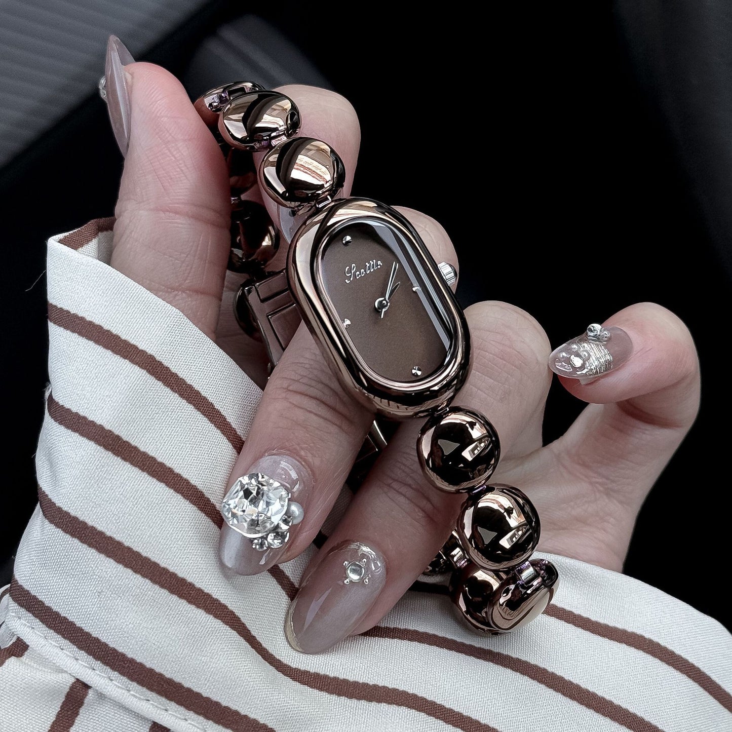 Elegant Oval Women's Watch Bracelet