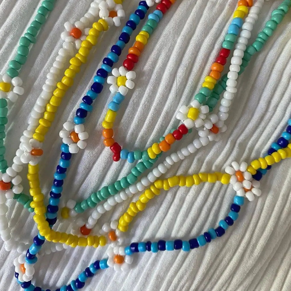 Daisy Beaded Choker