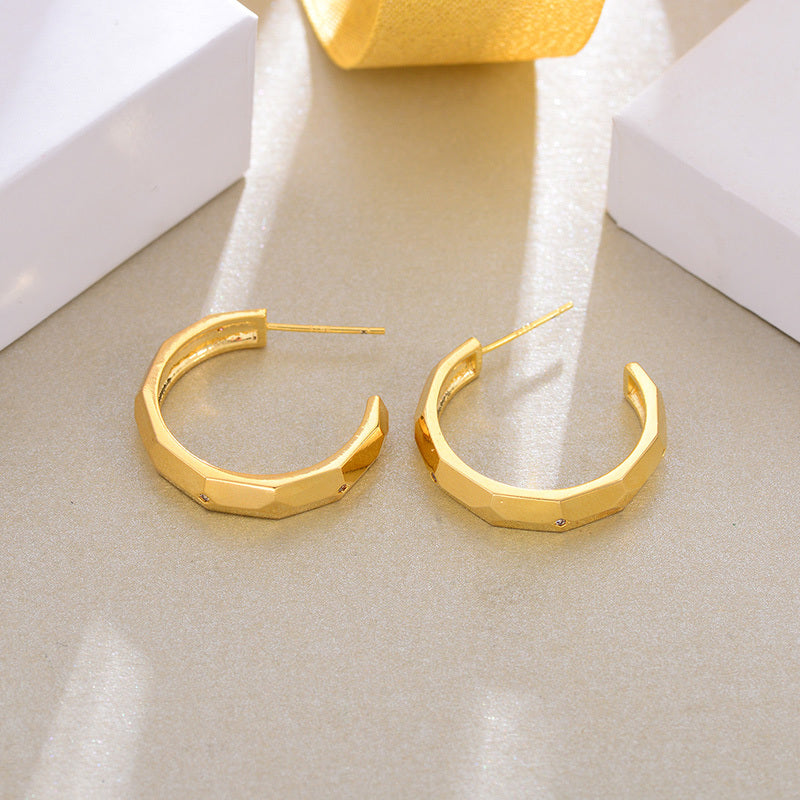 Geometric Hoop Earrings