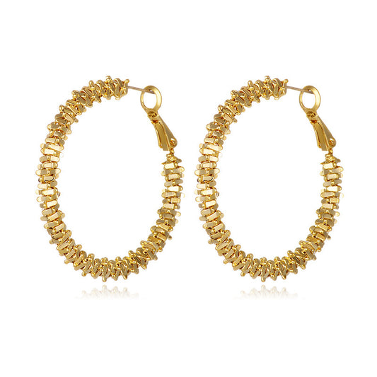 Stacked Geometric Hoop Earrings