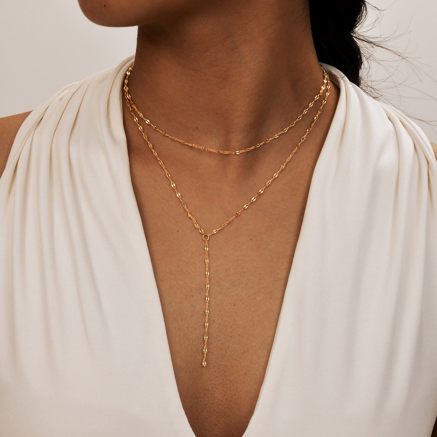 Retro Double Layer Lariat